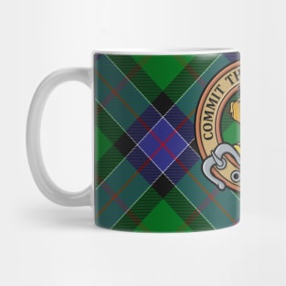 Clan Sinclair Crest over Hunting Tartan Mug